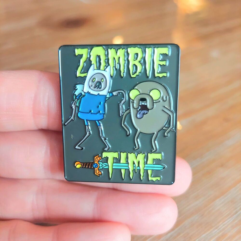 Adventure Time Pin Zombie Time! Finn and Jake Halloween pin
